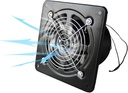 20W Wall Mounted Vent Fans Air Out Ventilation Fan Small Smocking Extractor Noise Stable Running Ideal for Workshops Shopping Mall 171CFM/4INCH (Color : Black)