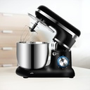 Stand Mixer Stand Mixer 5 Qt 1200W, 6-Speed Tilt-Head Mixers Kitchen Electric Stand Mixer Small, with Dough Hook, Wire Whisk, Flat Beater, Stainless Steel Bowl,Black