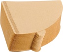 Zerodeko 100pcs Disposable Shaped Cone Coffee Filters for Drip Coffee Makers Unbleached Paper Espresso Filtering Paper for Home Brewing and Tea -up