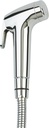 Brondell PS-91C PureSpa Essential Handheld Bidet Sprayer for Toilets, Includes Spiral Metal Hose and Holster, Ambient Temperature, Polished Chrome