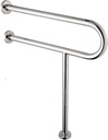 Toilet Handicap Grab Bars, Wall to Floor Handicap Grab Rails Heavy Duty Safety Rails 23.6 Inch Stainless Steel Bathroom Shower Safety Bars Provide Safety Assit Grab for Pregnant Woman Seniors Disabled