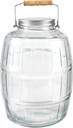 Anchor Hocking Glass Barrel Jar with Lid, 2.5 Gallon