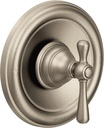 Moen Kingsley Brushed Nickel Moentrol Tub or Shower Lever Handle with Hot and Cold Indicators, Valve Required, T3111BN