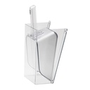 Calmil 1031-64 Angled Scoop Guards, Polycarbonate, 8.5" Length x 5" Width x 13.75" Height, Clear