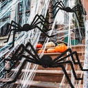 3 Pack Giant Spider Halloween Decorations (10FT, 6.6FT, 5FT) - Realistic Scary Large Fake Spiders for Indoor Outdoor Yard, Garden, Lawn Decor