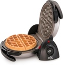 Presto 03510 Ceramic FlipSide Belgian Waffle Maker, Nonstick, Cool Touch Handles, Black