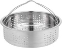 Kichvoe 1pc Stainless Steel Steamer Basket Handles Mesh Food Steamer for Vegetables Rice Eggs and More Heating Rack for Cooking and Easy Drainage
