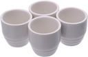 M.V. Trading 201-69 White Porcelain Sake Cups, 2-Inch, 2-Ounce, Set of 4 Cups