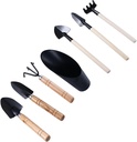 7 Pcs Succulent Gardending Hand Tools Kit -Small Shovel Rake Spade Soil Scoops-Miniature Fairy Garden Small Plants Care Mini Garden Tool Set