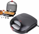 Waffle Maker, 750W Double Sided Waffle Iron Non Stick Waffle Baker Machine Electric Grill Plate Maker for Homemade Restaurants Cafes Snack Bars (US Plug 110V)