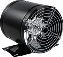 Ventilation Fan Window Duct Air Ventilation Blower with Mounting Base and Protection Mesh, 6/7/8 Inch Ventilator Booster Extractor for Toilet Kitchen Industrial Fan Venti(One Color-6inch