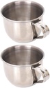 Alipis 2pcs Stainless Steel Beverage Cups Water Mugs Comfortable - Handle for Home for Tea Sake and More Material