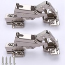2-Pack 165 Degree Soft Close Cabinet Hinge Suitable for Frameless Full Cover Cabinet Folding, Folding Doors, Corner Cabinet Doors, and Wardrobe Door Installation ﻿