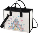 BWWKTOP Enchanted Kingdom Tote BagFantasy Land Inspired Gifts Where Dreams Come True Shoulder Bag Fairy Tale Vacation Merch