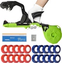 Upgrade Plant Tying Machine with Spare Parts, Garden Tape, and Staples for Quick Bundling of Tomatoes, Grapes, and Vegetables. Easy-to-Use Tool for SK5 Steel Blades