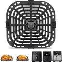 Air Fryer Accessories for Instant Pot Vortex Plus 6 in 1 5.7QT 6 QT Gourmia GAF735 6 QT Air Fryer, Replacement Parts Tray Rack Grill Plate Grill Pan Crisper Plate, Dishwasher Safe
