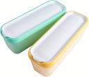 Premium Ice Cream Containers (2 Pack - 1.5 Quart Each) Reusable Freezer Storage Tubs with Lids for Ice Cream, Sorbet and Gelato!