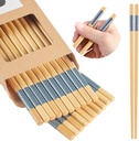 10Pairs Bamboo Chopsticks Reusable | Dishwasher Safe | Non slip | Chinese -（9.45in）
