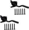 POPETPOP 2sets Door Latch Lever Design Fence Gate Lock for Easy Installation Suitable for Fencing Decks and Chicken