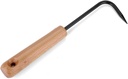 Manganese Steel Bonsai Hook, Root Pick Rake Gardening Bansai Hook with Ergonomic Wooden Handle for Potted Plants Gardening Tools Garden Work Tools