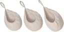 Unomor 1set Hanging Teardrop Basket Woven Vegetable and Fruit Storage for Home Decor Stylish Hanging Organizers for Kitchen Living Room and Garden