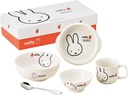 日本陶彩 miffy (apple) dinnerware gift set, White