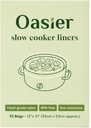Slow Cooker Liners, Disposable Oval Large Size 13" x 21", 33 Count, Fits 3-8 Quart Pot Cooking Bags for Easy Cleanup, Food Safe & Leak-Proof