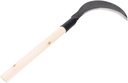 Japanese Gardening Tools Manganese Steel Scythe Long Handle Hand Scythe Durable Weeding Tool for Gardening