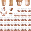 CHUNZEXI 36 Pack Chair Leg Floor Protectors for Hardwood Floors, Silicone Felt Covers Pads Caps, Protect Wood Furniture Feet Floors Noise Reduce and Scratch (Universal Large & Clear)