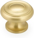 Schaub Colonial Collection 1-1/2 in. (38mm) Knob, Satin Brass - 704-SB