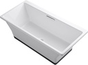 Kohler K-819-F63-0 Reve 5.5Ft Freestanding Bath with Brilliant Ash Base, White