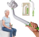 Toilet Aids for Wiping – 14.5” Wipe Assist for Toileting for All People with Range of Motion Limitations – Toilet Wiper Reacher Aid/Toilet Paper Extender for Holding Tissue & Personal Hygiene Products
