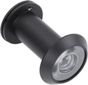 Gadpiparty 200degree High Definition Door Mirror Wide Angle Black Peep Cover Theft Cat Eye Wide Angle Optical Lens