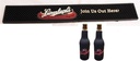 Leinenkugel's Professional Bar Mat Spill Mat Rail Drip Mat & 2 Beer Bottle Suit Set