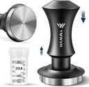51mm Espresso Tamper, Premium Barista Coffee Tamper with 20lb/30lbs Replacement Springs & 100% Stainless Steel Ripple Base, Constant 30lb, Compatible with Delonghi Espresso Coffee Machine