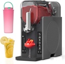 Slushie Machine, WIZAURA Slushy for Home No Ice Need, Professional Ice Cream Maker & Margarita Machine, Auto-Cleaning. 6 Presets for Milkshakes, Frappés, Frozen Drink and More, Black, 1 Insulated Cup