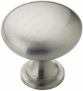Amerock BP53005G10 1-1/4in. Allison Value Hardware Cabinet Round Knob, Satin Nickel (2-Pack)
