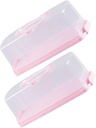 2pcs Retro Bread Box Portable Loaf Storage Container Airtight Lid for Office Picnic Travel