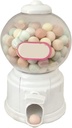 Pomya Kids Candy Dispenser, Space Saving Interactive Retro Design Kids Vending Machine Toy for Family (White)