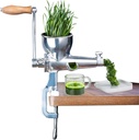 Generic Wheatgrass Juicer, Stainless Steel Portable Pomegranate Juicer Sugarcane Machine Crank Wheatgrass Extractor for Juicing Wheatgrass, Orange, Ginger, Pomegranate, Watermelon