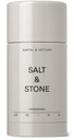 SALT & STONE Aluminum Free Deodorant | Extra Strength 48 Hour Protection for Women & Men | Made with Seaweed Extracts, Shea Butter & Prebiotics (Santal & Vetiver)