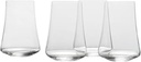 Mikasa Aline Set of 4 Highball Tumbler Cups, 17-Ounce, Clear