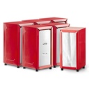 OCS Parts 6-Pack Tall-Fold Two-Sided Napkin Dispenser | Red | Holds 150 Tall Fold Napkins | for Home Dining Room Tables, Kitchens, Restaurants, Food Trucks and Delis