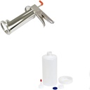 Prince Castle Sauce Dispenser, 1/3 oz Sauce Gun, Red + Bottle and end + Dispensing Cap, Ring and Liner- Commercial Dispenser For Thick Sauces Like Tartar, Mayonnaise, Sour Cream, Condiments, Guacamole