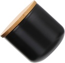Amosfun Ceramic Sealed Jar with Bamboo Lid Kitchen Canister for Dried Fruits and Grains 1.5L Food Storage Container Elegant Kitchen Organizer
