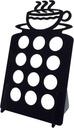 Marketing Holders 12-Slot Holder - Coffee Cup Design (Solid Black)