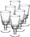La Rochere Soleil Absinthe Glasses (Set of 6) – Bar Glasses Sets for The Home or Restaurant – Dishwasher Safe Cocktail Glasses – Elegant Goblet Glasses – Sturdy Drinking Glasses Set (10.5 oz)