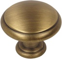 Cosmas 25 Pack 5422BAB Brushed Antique Brass Cabinet Hardware Mushroom Knob