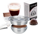 V-ertuoline Refillable Coffee Capsule Reusable Pod Filter Compatible for N-espresso V-ertuoline, Stainless Steel Reusable Coffee Capsules Pods