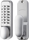 Mechanical Keyless Door Lock 6 Code Latch Lock 2-3/8'' and 2-3/4'', Suitable for Home Entry Hotel Office Studio Warehouse Archives